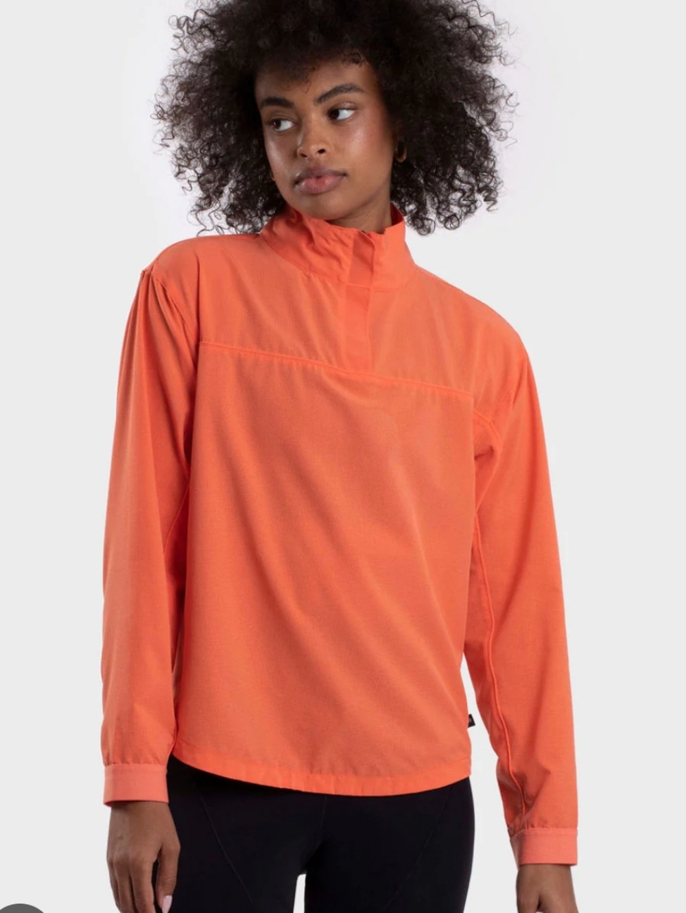 Machines For Freedom Bright Orange Activewear Half zip Small Cycling Spinning